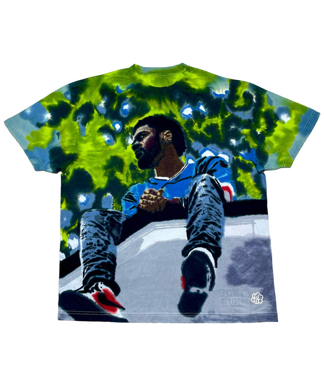 J cole hot sale tie dye sweatshirt