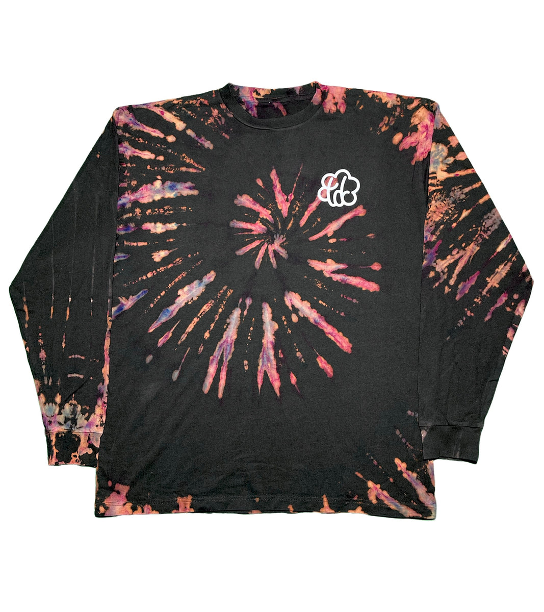 Reverse Galaxy Spiral Tie Dye Long Sleeve T-Shirt – The Tie Dye Company