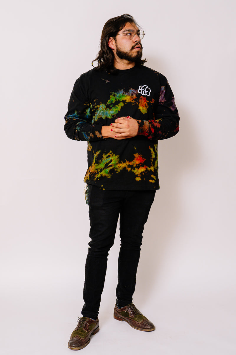 reverse tie dye long sleeve