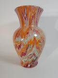 Hand Painted Glass Vase