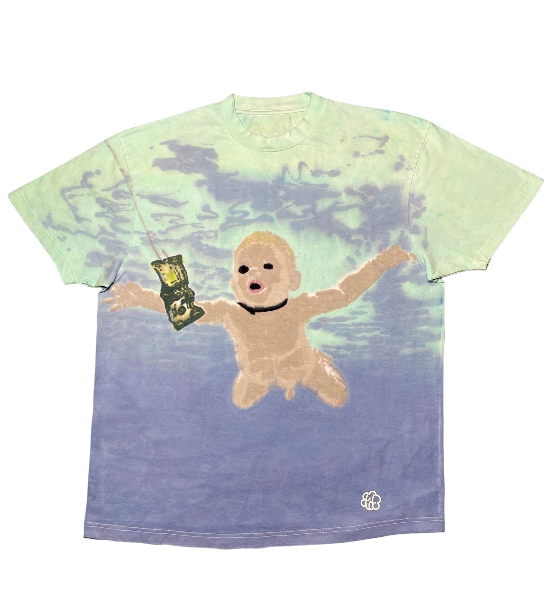 【SATIIIZ】Mek Nirvana Dyeing Short Sleeve T-Shirt Nirvana Nevermind Hand Dyed Short Sleeve T-Shirt – The Tie