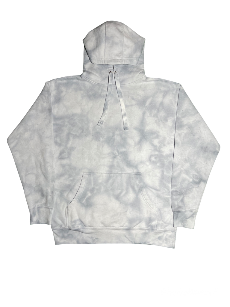 White and grey best sale tie dye hoodie
