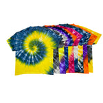 2-Color Assorted Spiral Tie Dye Short Sleeve T-Shirt (9 Color Options) - The Tie Dye Company