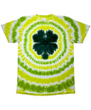 Greens Four Leaf Clover St. Patrick’s Day Tie Dye Short Sleeve T-Shirt