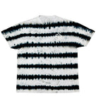Black Stripes Tie Dye Short Sleeve T-Shirt - The Tie Dye Company