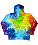 ROYGBIV Rainbow Cloud Tie Dye Pullover Hoodie - The Tie Dye Company