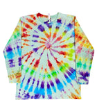 Youth Rainbow Gradient Swirl Tie Dye Long Sleeve T-Shirt - The Tie Dye Company