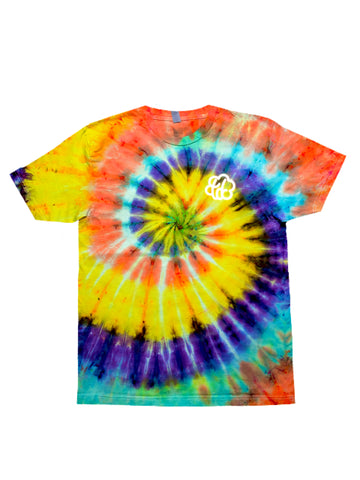 Doses & Mimosas Spiral Tie Dye Short Sleeve T-Shirt - The Tie Dye Company