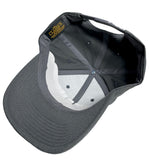 Rainbow Cloud 5-Panel Premium Curved Visor Snapback Hat (Grey) - The Tie Dye Company
