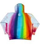 Crayon Melt Rainbow Tie Dye Pullover Hoodie