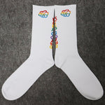 Keep Going TDC Rainbow Cloud Socks - The Tie Dye Company