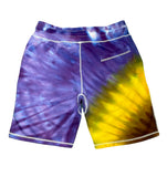 Purple Sunflower Fleece Shorts - The Tie Dye Company