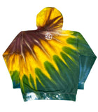 Green Sunflower Tie Dye Pullover Hoodie - The Tie Dye Company