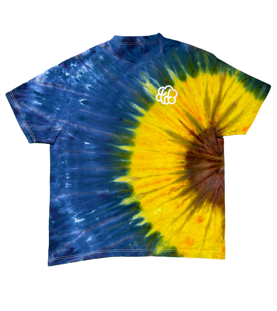 Youth M - Short Sleeve - Green, Blue, Red, and Black Tie Dye